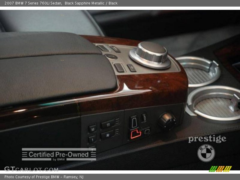 Black Sapphire Metallic / Black 2007 BMW 7 Series 760Li Sedan