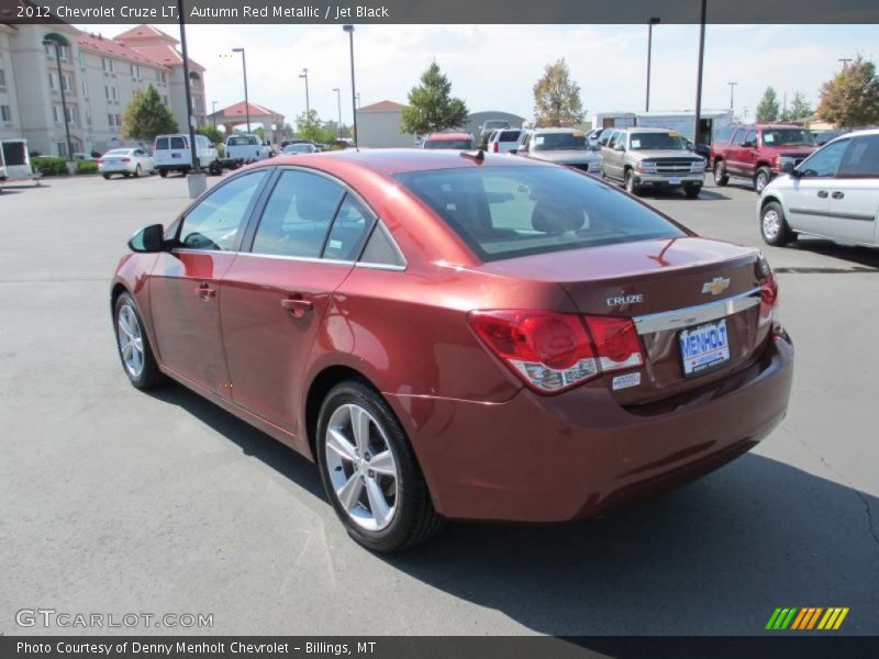 Autumn Red Metallic / Jet Black 2012 Chevrolet Cruze LT