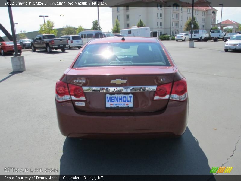 Autumn Red Metallic / Jet Black 2012 Chevrolet Cruze LT