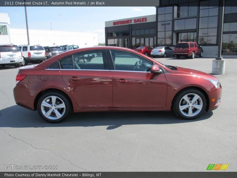 Autumn Red Metallic / Jet Black 2012 Chevrolet Cruze LT