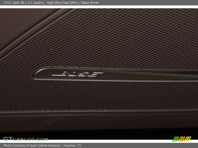 Night Blue Pearl Effect / Balao Brown 2012 Audi A8 L 4.2 quattro
