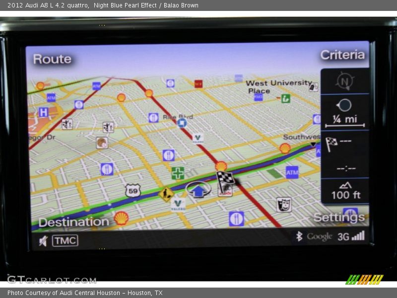 Navigation of 2012 A8 L 4.2 quattro