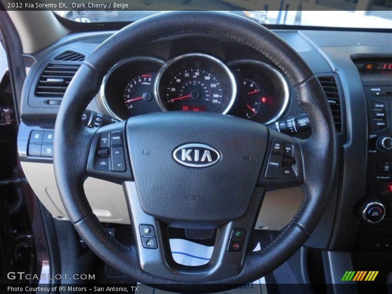 Dark Cherry / Beige 2012 Kia Sorento EX