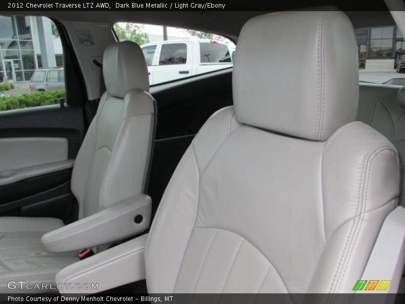 Dark Blue Metallic / Light Gray/Ebony 2012 Chevrolet Traverse LTZ AWD