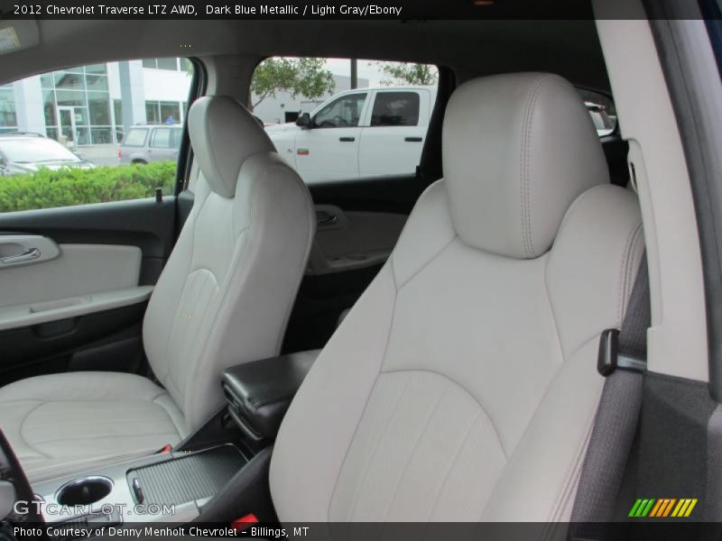 Dark Blue Metallic / Light Gray/Ebony 2012 Chevrolet Traverse LTZ AWD