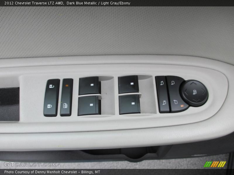 Dark Blue Metallic / Light Gray/Ebony 2012 Chevrolet Traverse LTZ AWD