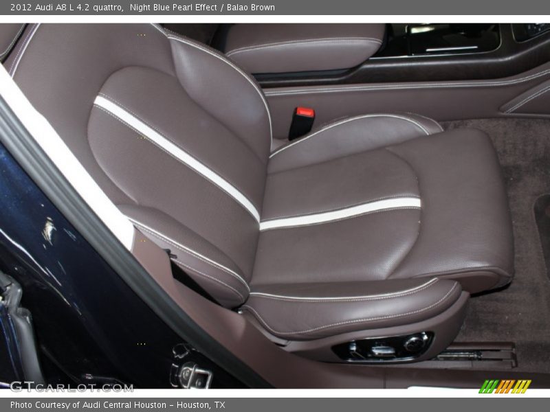 Night Blue Pearl Effect / Balao Brown 2012 Audi A8 L 4.2 quattro