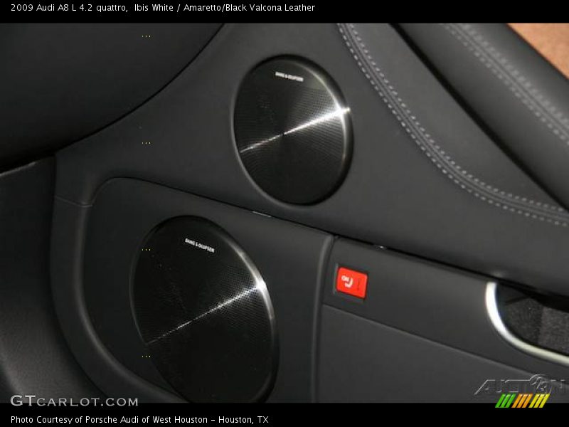 Ibis White / Amaretto/Black Valcona Leather 2009 Audi A8 L 4.2 quattro