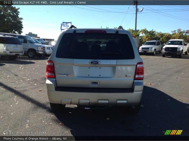 Gold Leaf Metallic / Camel 2012 Ford Escape XLT V6 4WD
