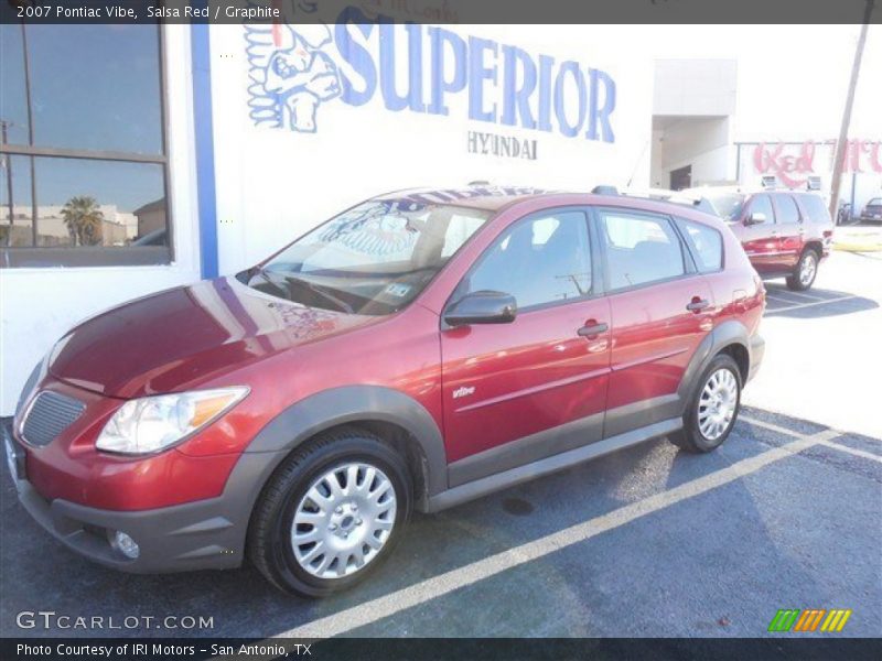 Salsa Red / Graphite 2007 Pontiac Vibe