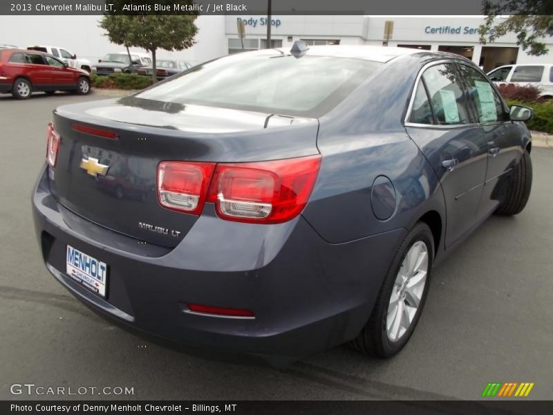 Atlantis Blue Metallic / Jet Black 2013 Chevrolet Malibu LT