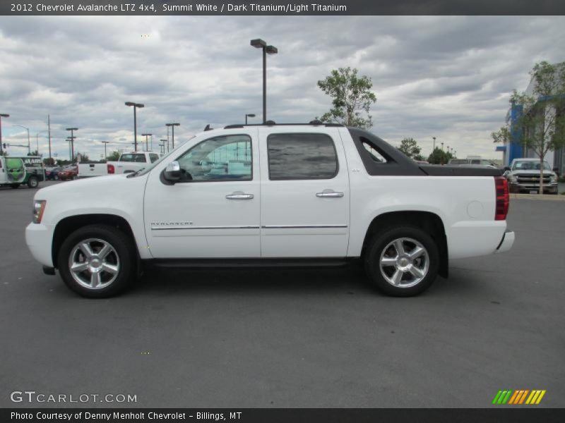 Summit White / Dark Titanium/Light Titanium 2012 Chevrolet Avalanche LTZ 4x4
