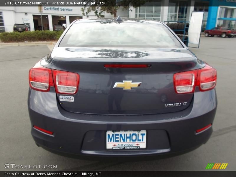 Atlantis Blue Metallic / Jet Black 2013 Chevrolet Malibu LT