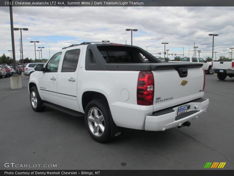 Summit White / Dark Titanium/Light Titanium 2012 Chevrolet Avalanche LTZ 4x4