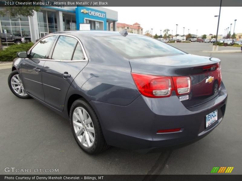 Atlantis Blue Metallic / Jet Black 2013 Chevrolet Malibu LT