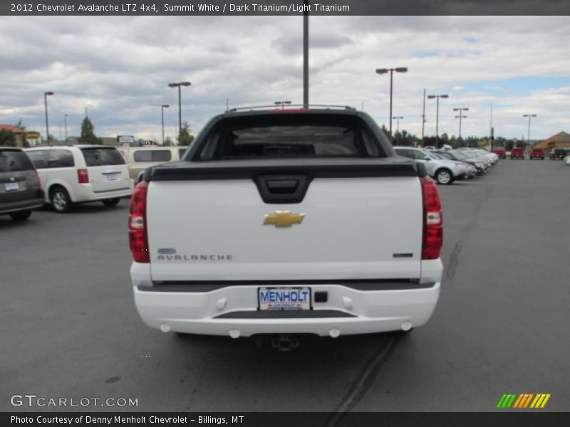 Summit White / Dark Titanium/Light Titanium 2012 Chevrolet Avalanche LTZ 4x4