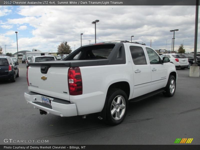 Summit White / Dark Titanium/Light Titanium 2012 Chevrolet Avalanche LTZ 4x4