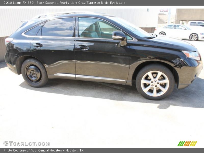 Black Sapphire Pearl / Light Gray/Espresso Birds-Eye Maple 2010 Lexus RX 350