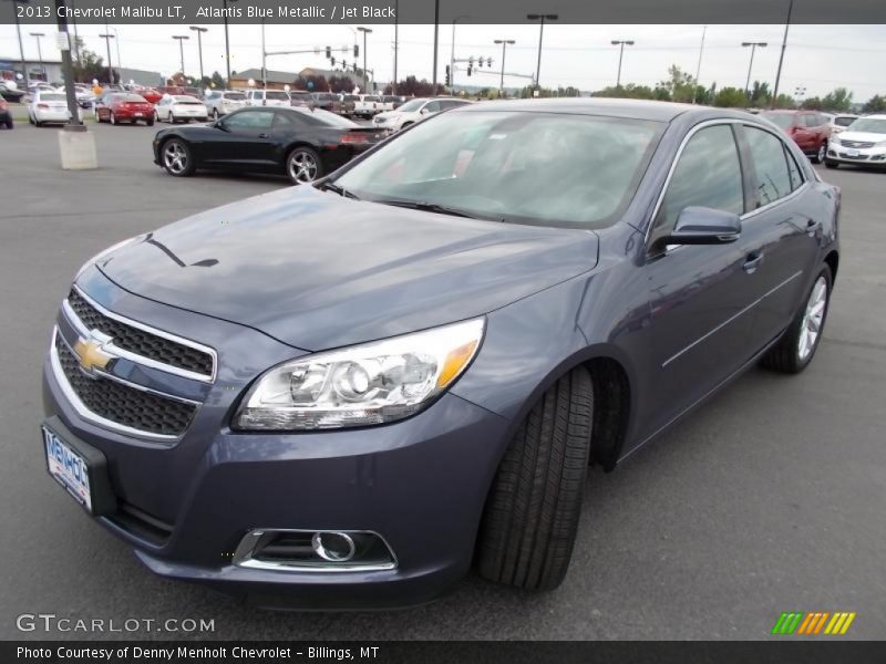 Atlantis Blue Metallic / Jet Black 2013 Chevrolet Malibu LT