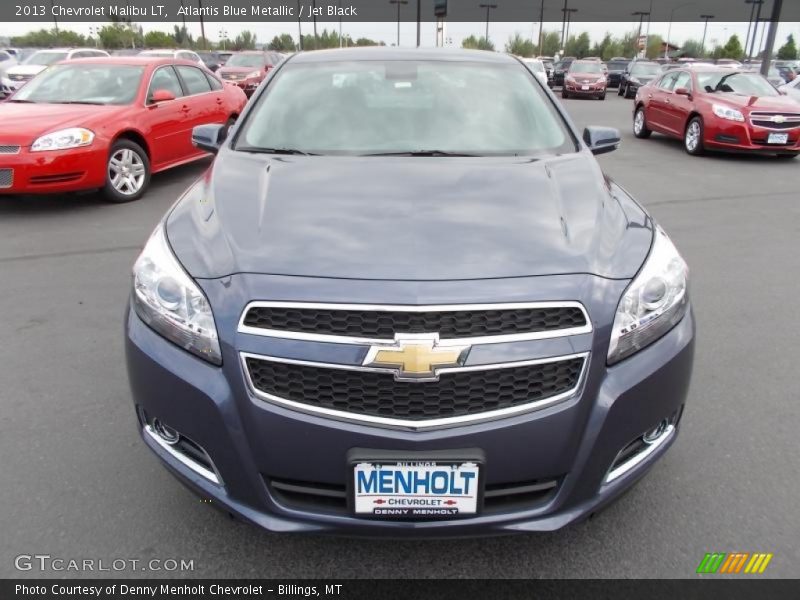 Atlantis Blue Metallic / Jet Black 2013 Chevrolet Malibu LT