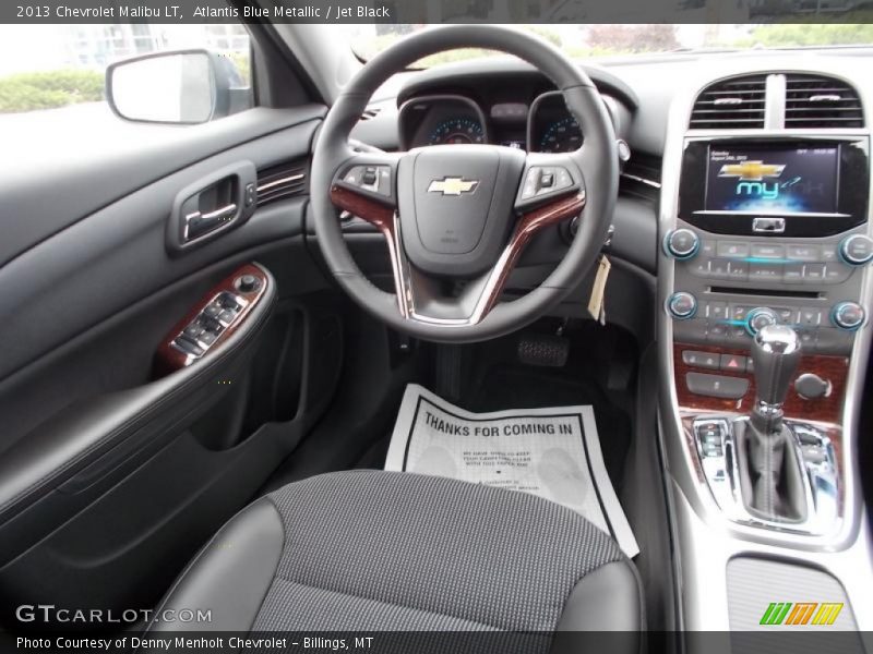 Atlantis Blue Metallic / Jet Black 2013 Chevrolet Malibu LT