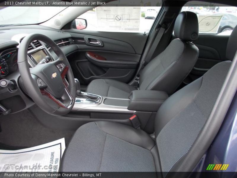 Atlantis Blue Metallic / Jet Black 2013 Chevrolet Malibu LT