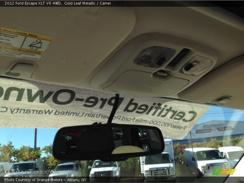 Gold Leaf Metallic / Camel 2012 Ford Escape XLT V6 4WD