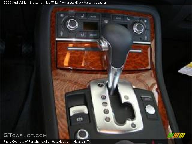 Ibis White / Amaretto/Black Valcona Leather 2009 Audi A8 L 4.2 quattro
