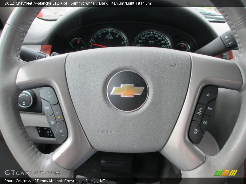 Summit White / Dark Titanium/Light Titanium 2012 Chevrolet Avalanche LTZ 4x4