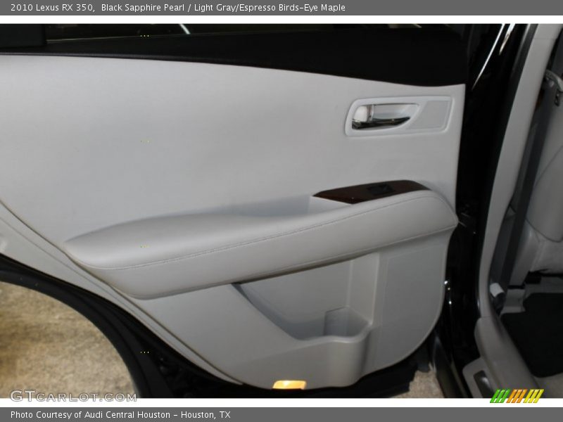 Black Sapphire Pearl / Light Gray/Espresso Birds-Eye Maple 2010 Lexus RX 350