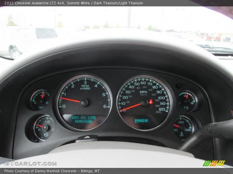 Summit White / Dark Titanium/Light Titanium 2012 Chevrolet Avalanche LTZ 4x4