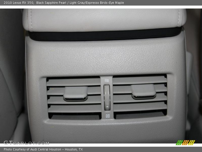 Black Sapphire Pearl / Light Gray/Espresso Birds-Eye Maple 2010 Lexus RX 350