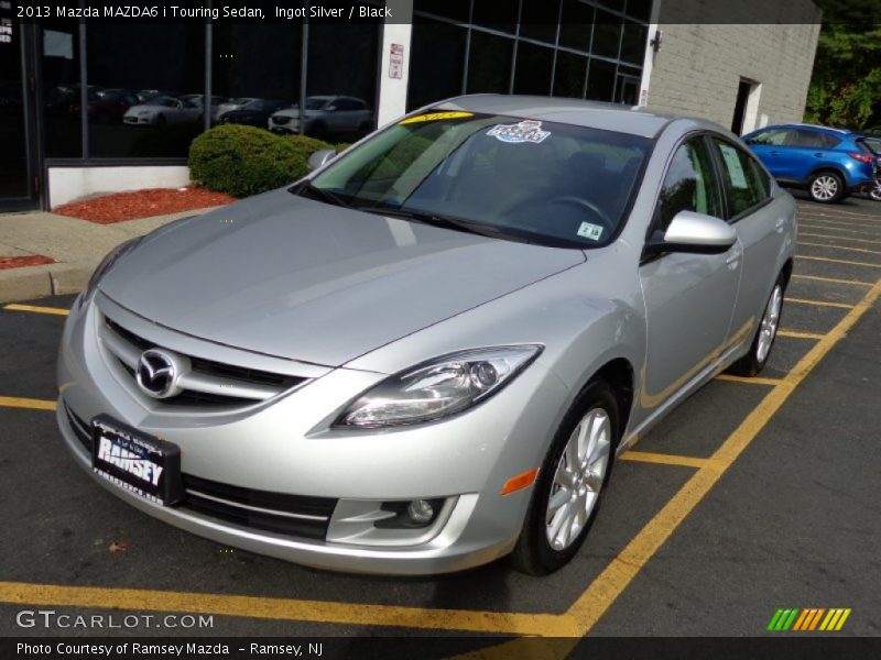 Ingot Silver / Black 2013 Mazda MAZDA6 i Touring Sedan
