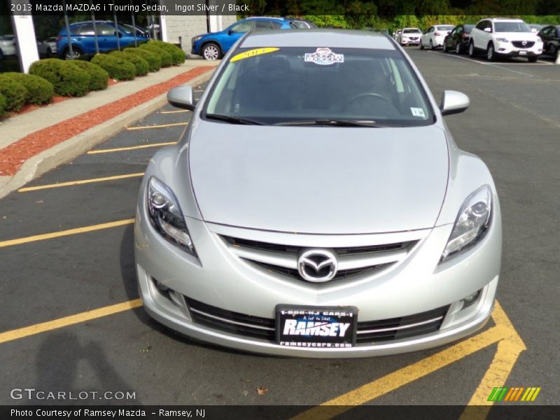 Ingot Silver / Black 2013 Mazda MAZDA6 i Touring Sedan