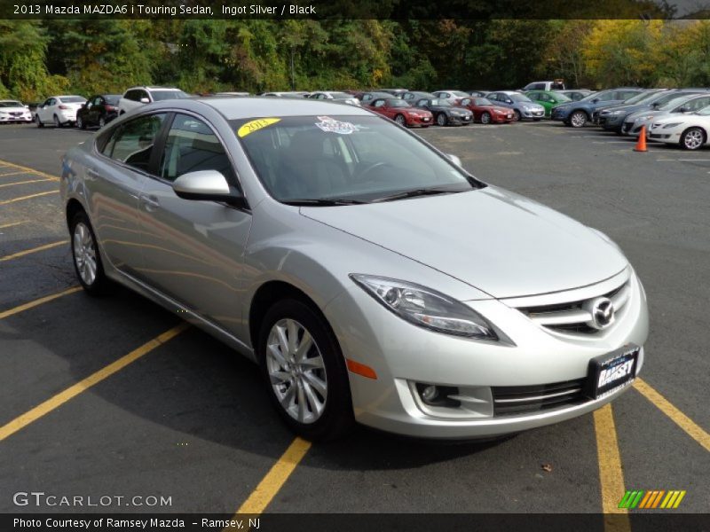 Ingot Silver / Black 2013 Mazda MAZDA6 i Touring Sedan