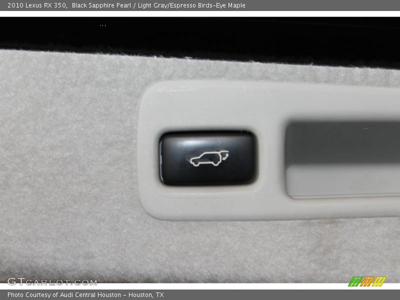 Black Sapphire Pearl / Light Gray/Espresso Birds-Eye Maple 2010 Lexus RX 350