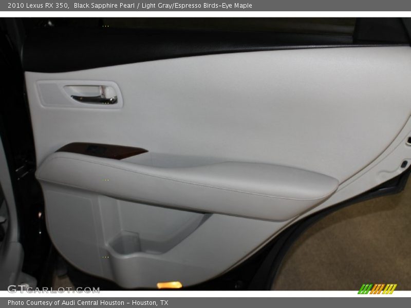 Black Sapphire Pearl / Light Gray/Espresso Birds-Eye Maple 2010 Lexus RX 350