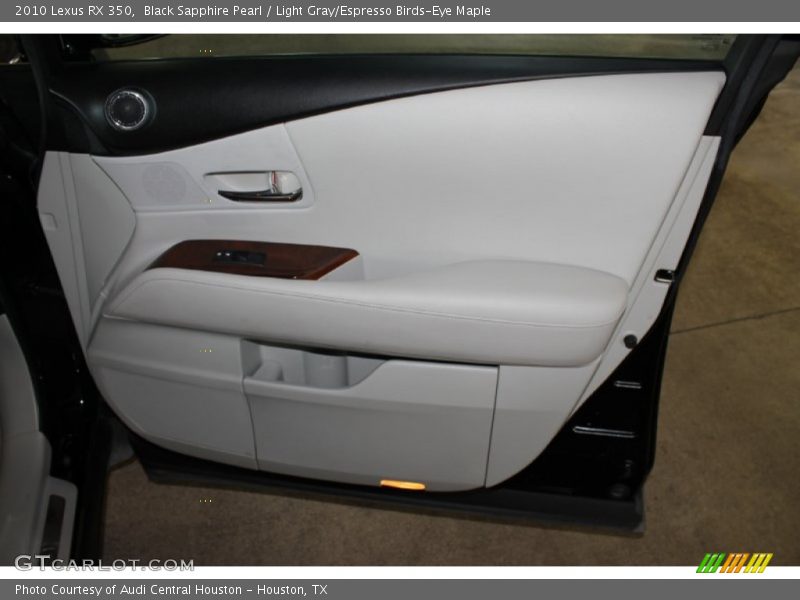 Black Sapphire Pearl / Light Gray/Espresso Birds-Eye Maple 2010 Lexus RX 350