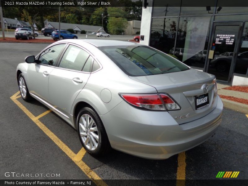 Ingot Silver / Black 2013 Mazda MAZDA6 i Touring Sedan
