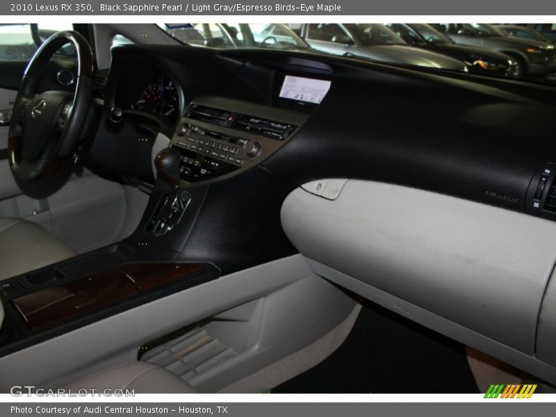 Black Sapphire Pearl / Light Gray/Espresso Birds-Eye Maple 2010 Lexus RX 350