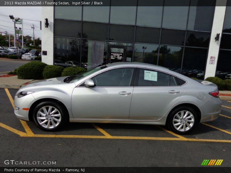 Ingot Silver / Black 2013 Mazda MAZDA6 i Touring Sedan