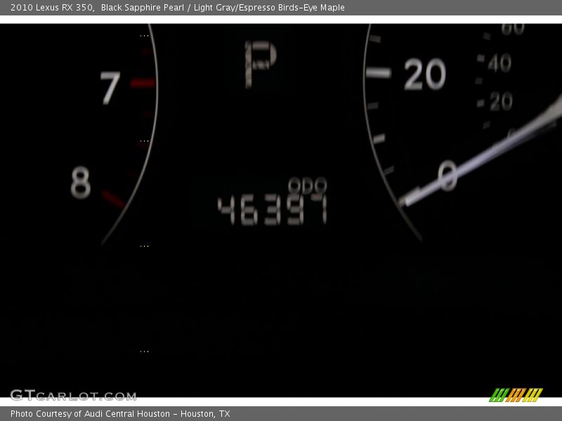 Black Sapphire Pearl / Light Gray/Espresso Birds-Eye Maple 2010 Lexus RX 350