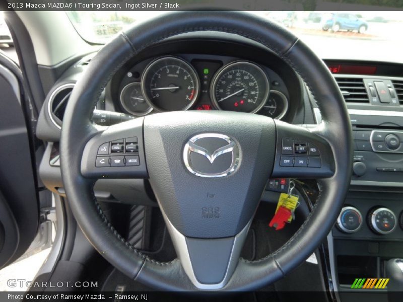 Ingot Silver / Black 2013 Mazda MAZDA6 i Touring Sedan