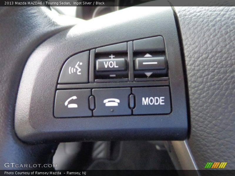 Ingot Silver / Black 2013 Mazda MAZDA6 i Touring Sedan