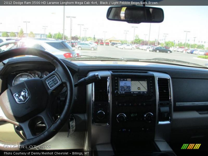 Black / Light Pebble Beige/Bark Brown 2012 Dodge Ram 3500 HD Laramie Longhorn Mega Cab 4x4