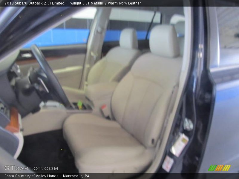 Twilight Blue Metallic / Warm Ivory Leather 2013 Subaru Outback 2.5i Limited