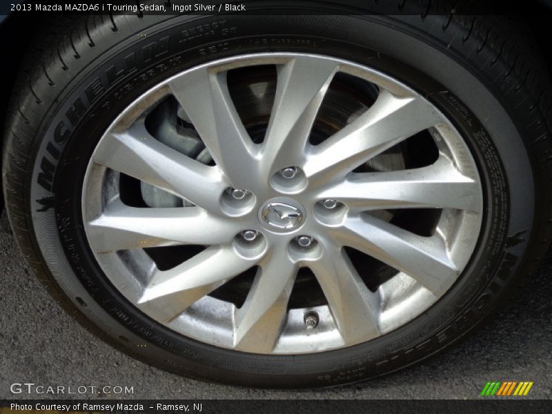 Ingot Silver / Black 2013 Mazda MAZDA6 i Touring Sedan