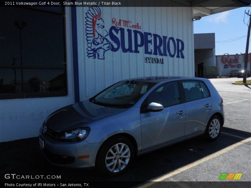 Shark Blue Metallic / Titan Black 2011 Volkswagen Golf 4 Door