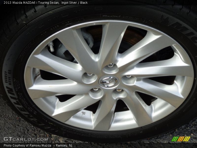 Ingot Silver / Black 2013 Mazda MAZDA6 i Touring Sedan