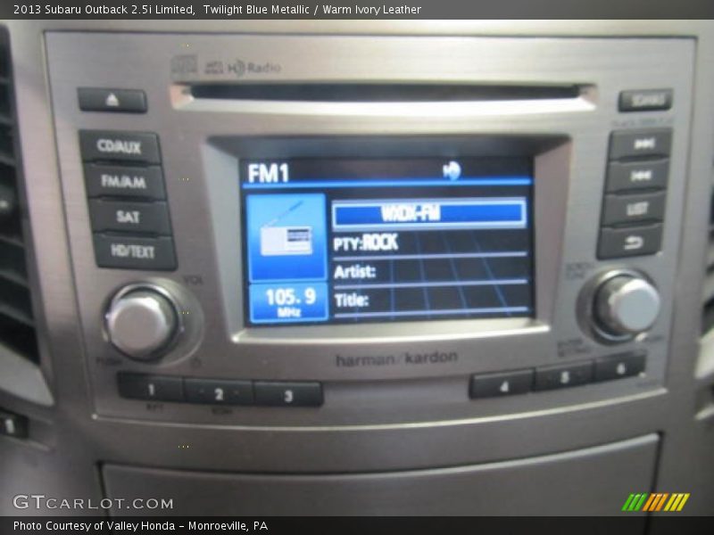 Twilight Blue Metallic / Warm Ivory Leather 2013 Subaru Outback 2.5i Limited